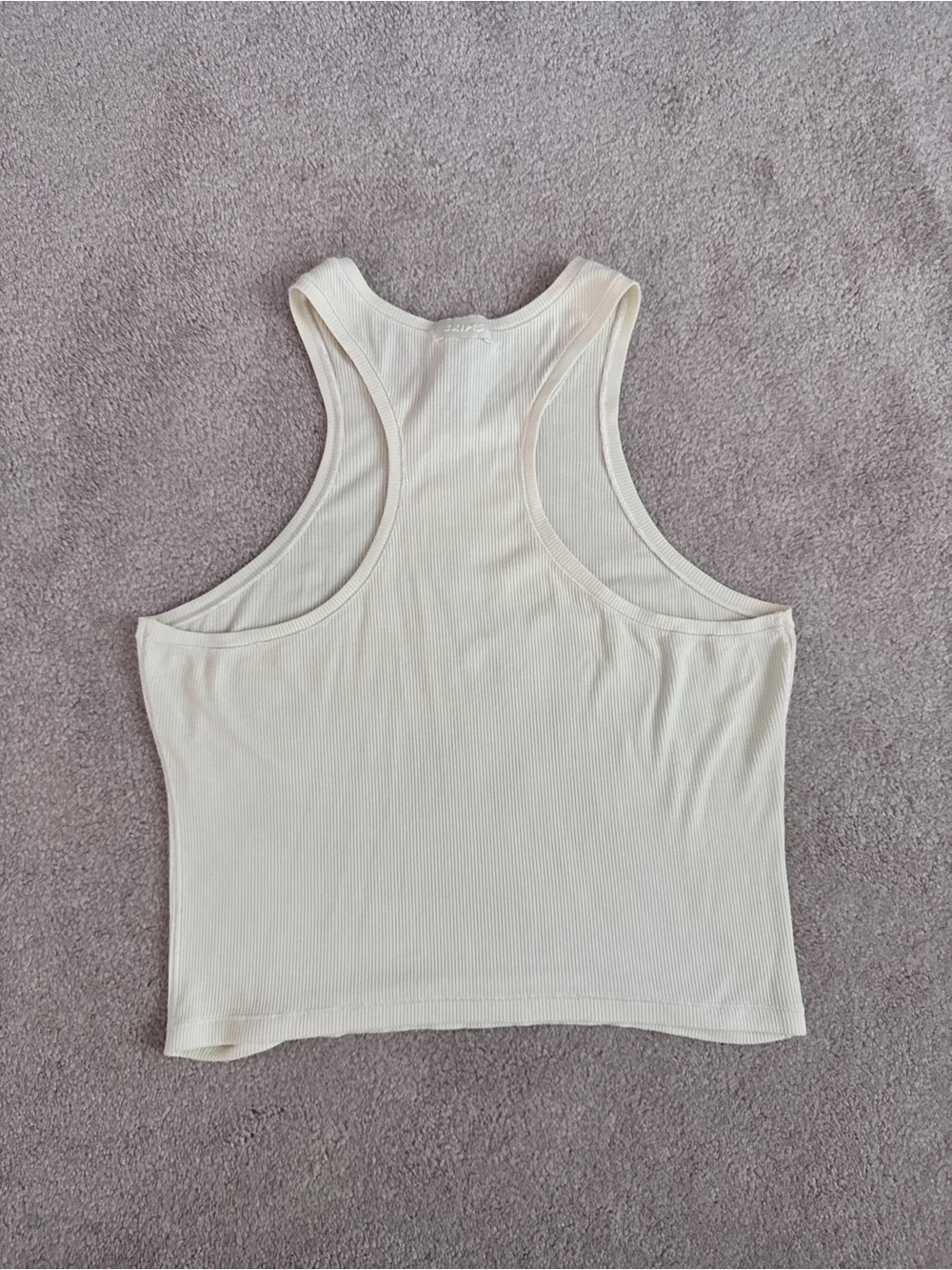 SKIMS Cream Ribbed Tank Top - Picture 3 of 6